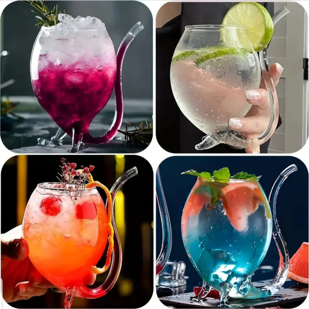 - HOST PICK: Vampire Straw Wine glass - Transparent